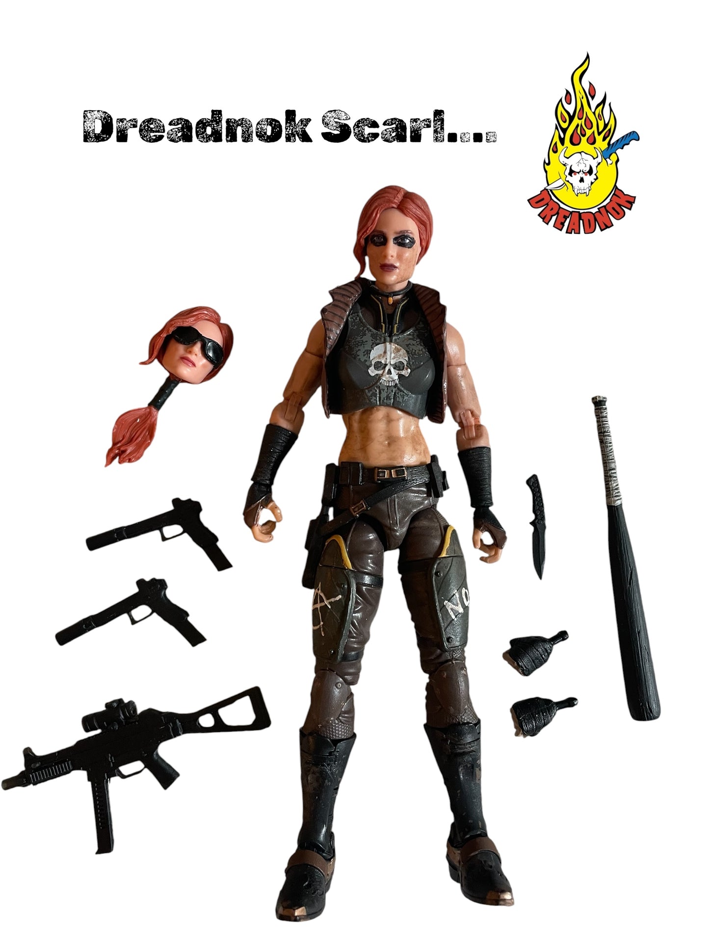 Scarlett | One-of-a-Kind 1:12 Scale Dreadnok Custom Figure