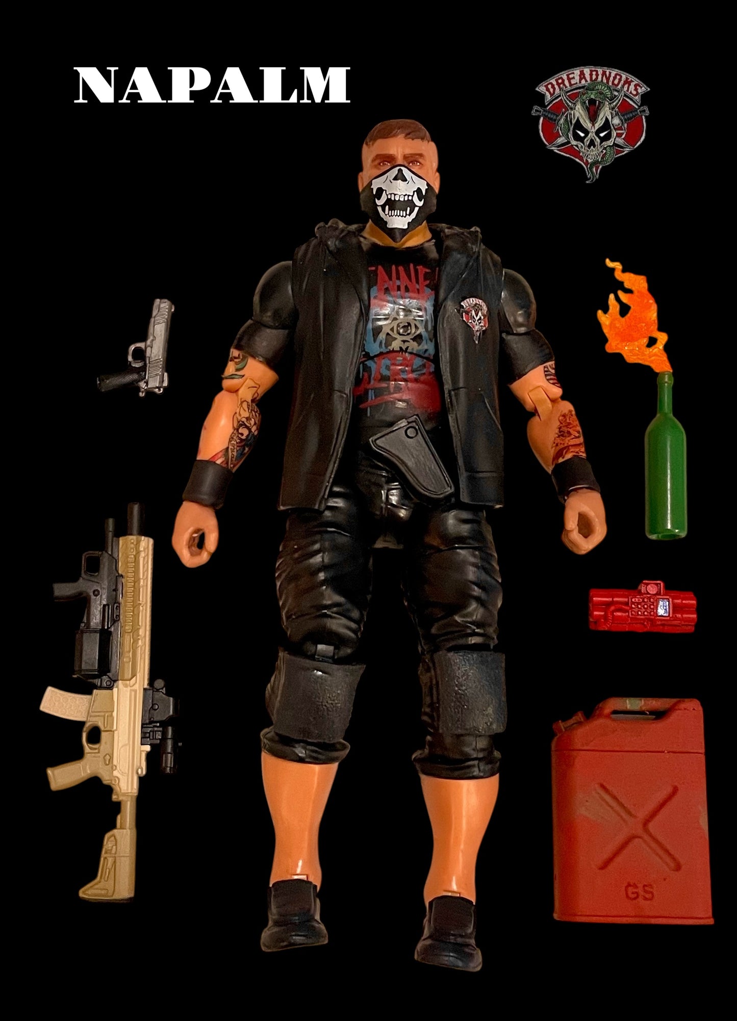 Napalm | One-of-a-Kind 1:12 Scale Dreadnok Custom Figure