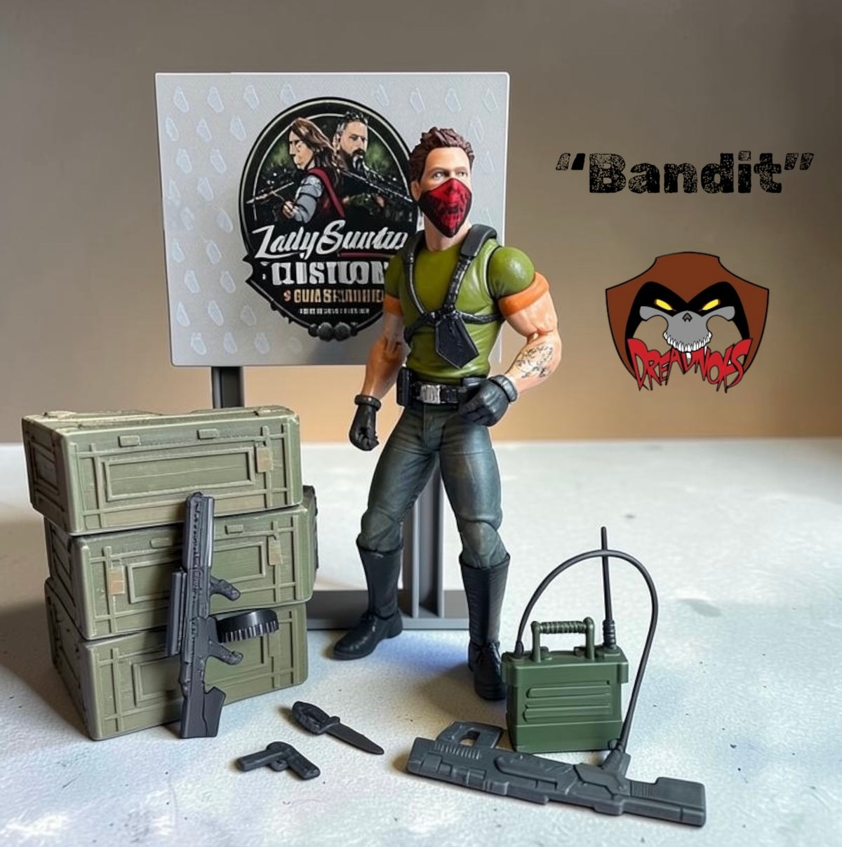 Bandit | Premium One-of-a-Kind 1:12 Scale Dreadnok Custom Figure