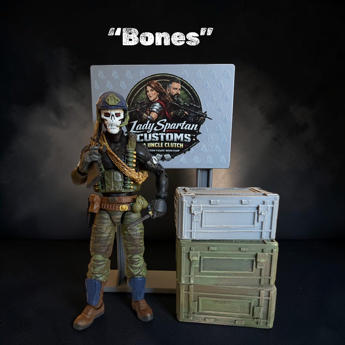 Bones | One-of-a-Kind 1:12 Scale Cobra Custom Figure