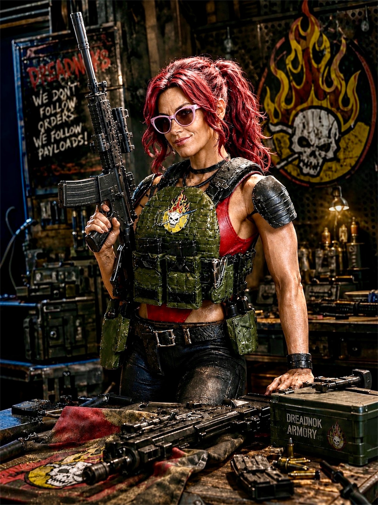 Gun Bunny | One-of-a-Kind 1:12 Scale Dreadnok Custom Figure