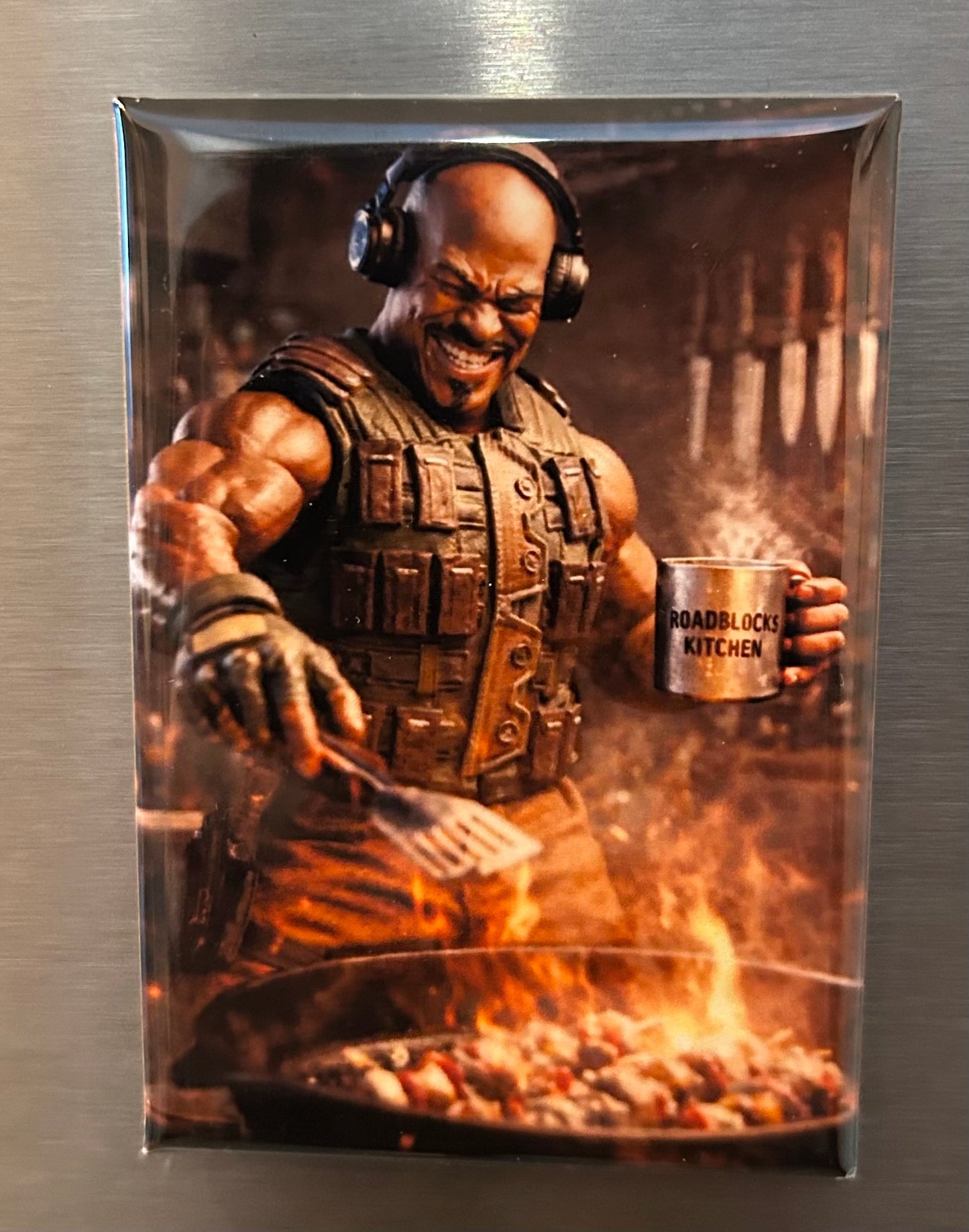 Roadblock Custom Character magnet