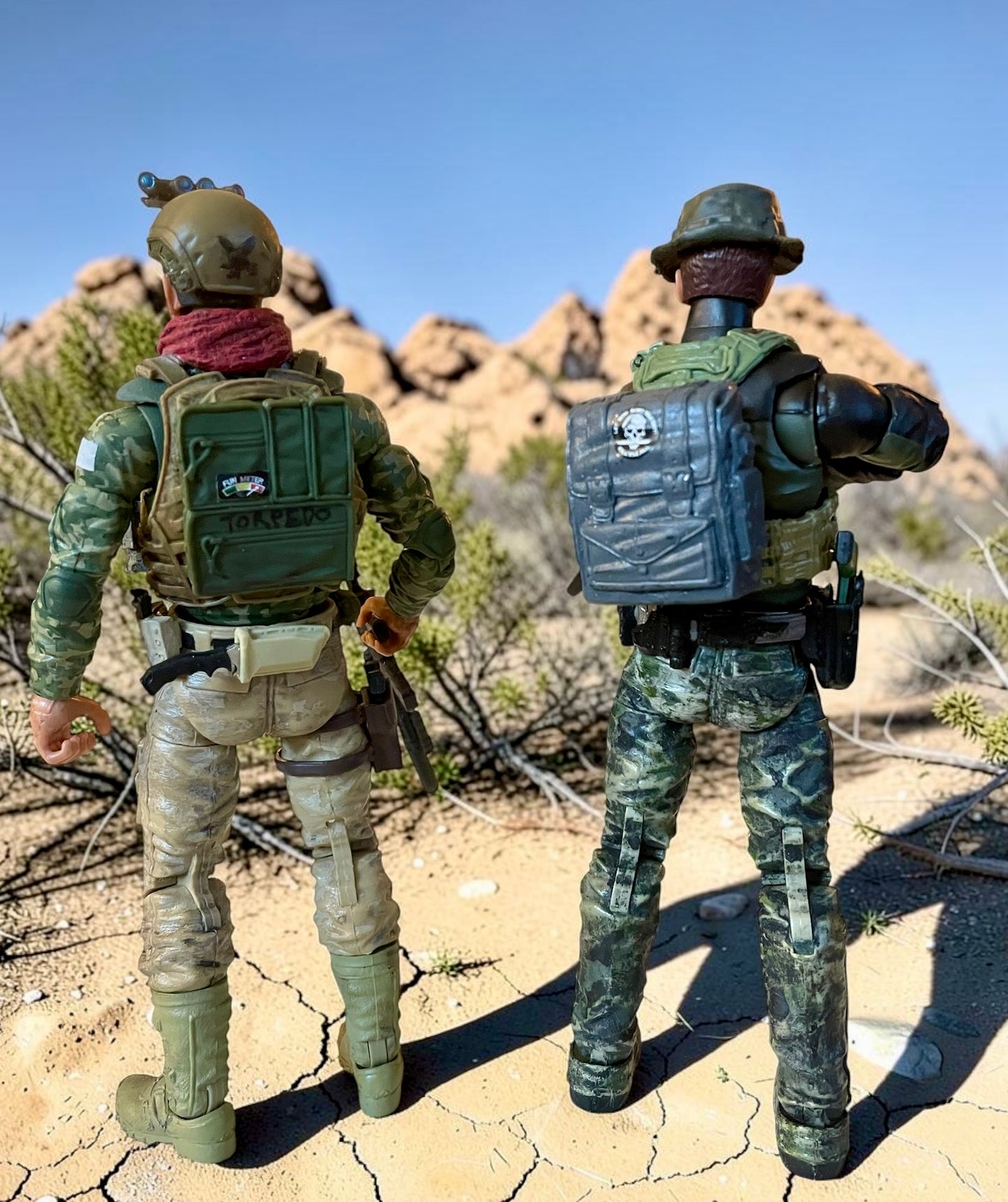 Torpedo & Wetsuit | One-of-a-kind 1:12 Scale Custom Figure 2-pack
