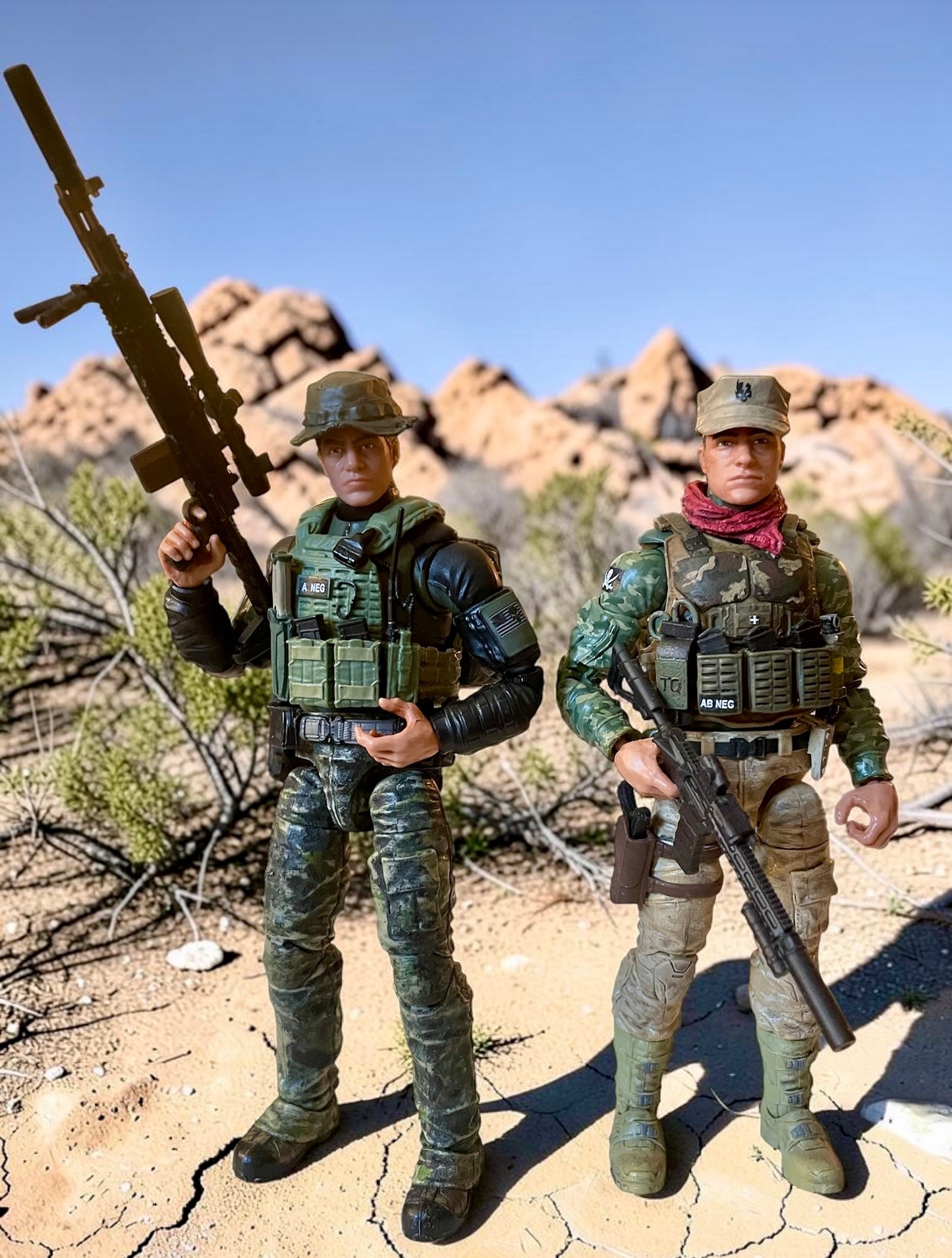 Torpedo & Wetsuit | One-of-a-kind 1:12 Scale Custom Figure 2-pack