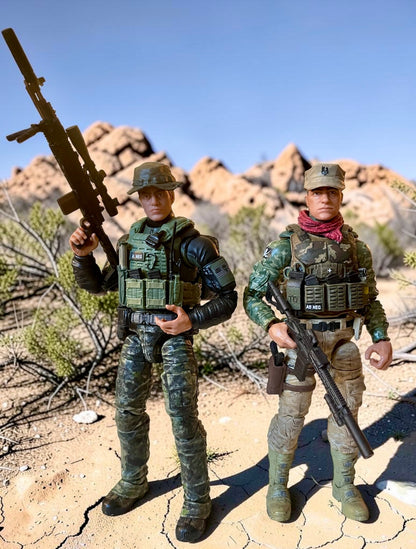 Torpedo & Wetsuit | One-of-a-kind 1:12 Scale Custom Figure 2-pack