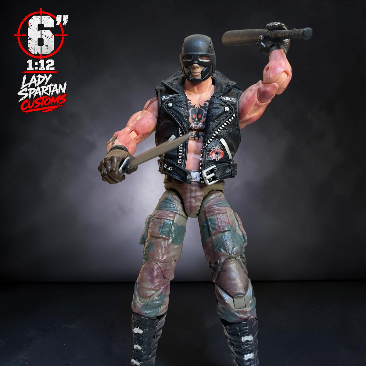 Tank | Premium One-of-a-Kind 1:12 Scale Dreadnok Custom Figure
