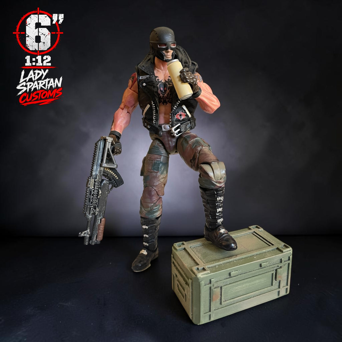 Tank | Premium One-of-a-Kind 1:12 Scale Dreadnok Custom Figure