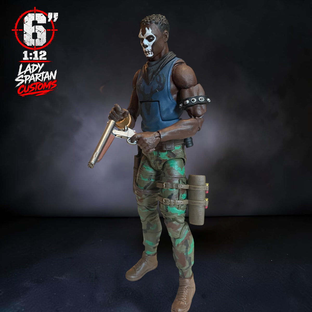 Deadtrack | Premium One-of-a-Kind 1:12 Scale Dreadnok Custom Figure