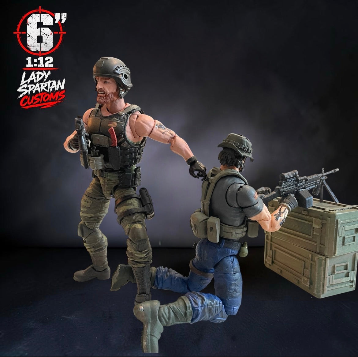 Heckel & Jekyll | One-of-a-Kind 1:12 Scale G.I. Joe Custom Figure set
