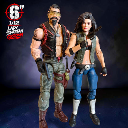 Frost & Spider | Premium One-of-a-Kind 1:12 Scale Dreadnok Custom Figure set