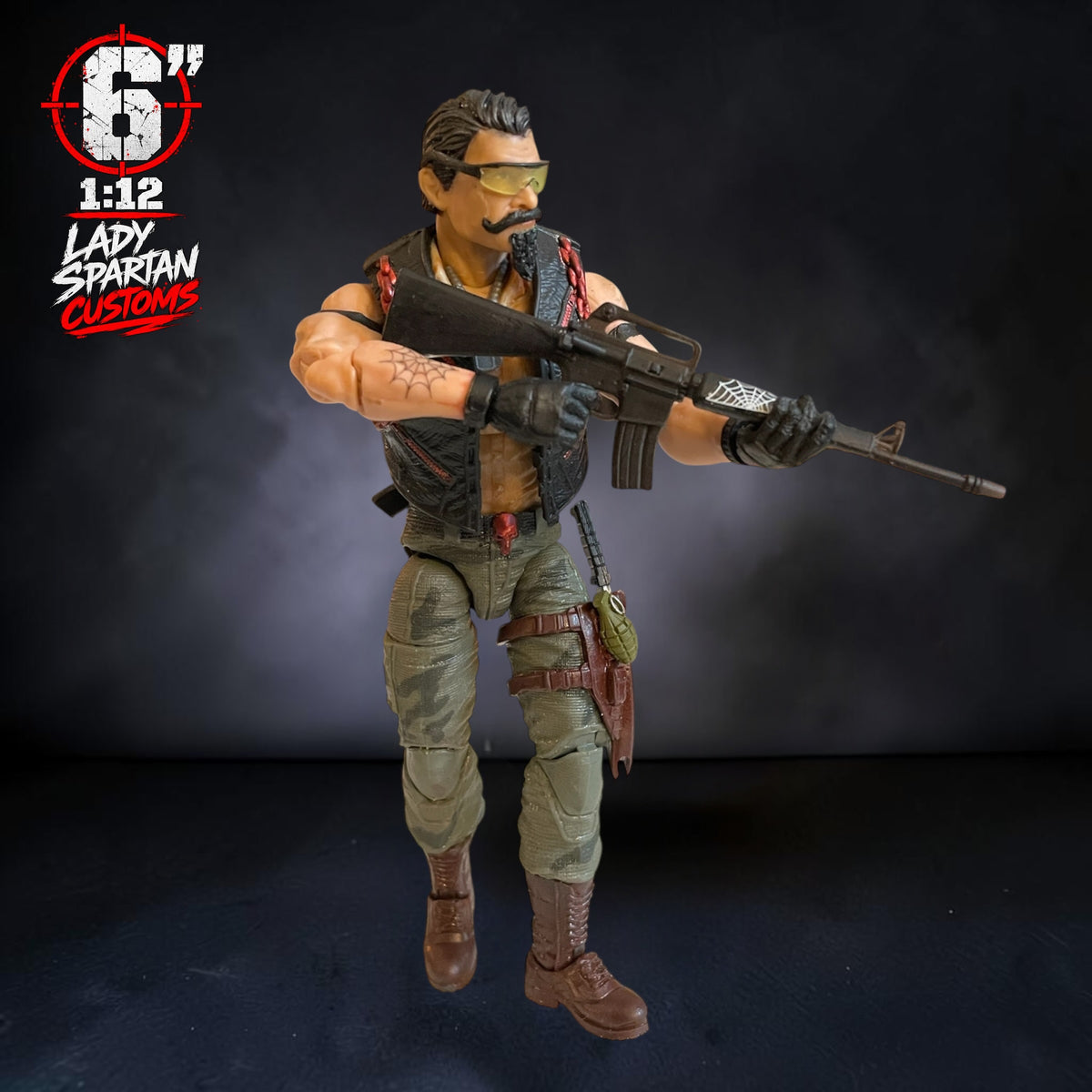 Frost & Spider | Premium One-of-a-Kind 1:12 Scale Dreadnok Custom Figure set