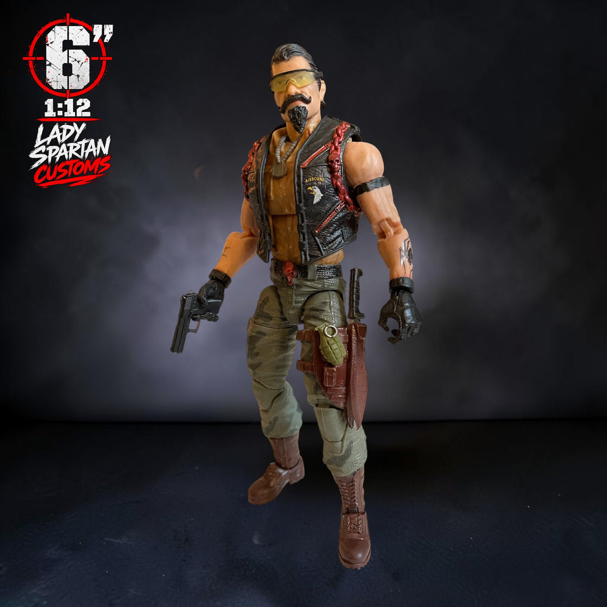 Frost & Spider | Premium One-of-a-Kind 1:12 Scale Dreadnok Custom Figure set