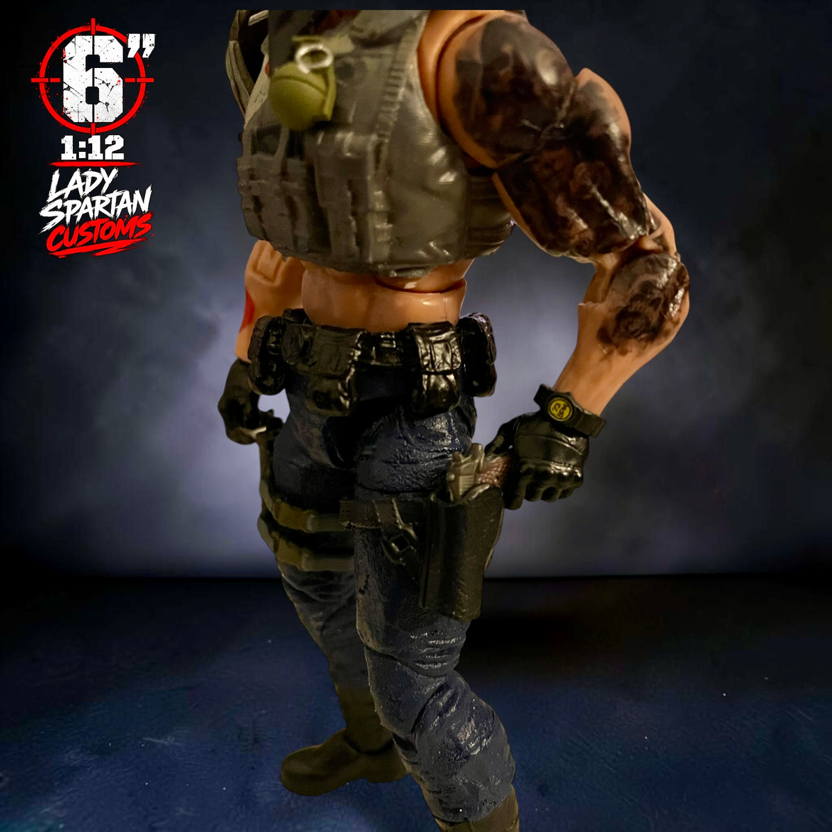 CJ | Premium One-of-a-Kind 1:12 Scale Cobra Custom Figure