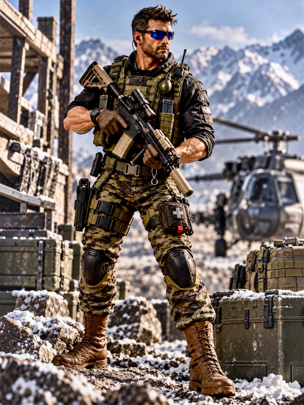 Iceman | Premium One-of-a-Kind 1:12 Scale G.I. Joe Custom Figure