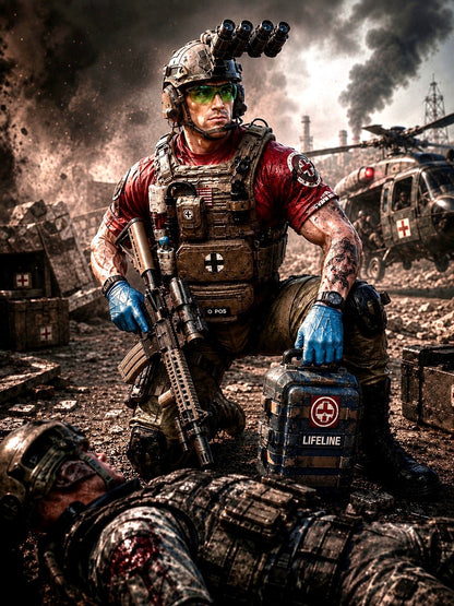 Lifeline | Premium One-of-a-Kind 1:12 Scale G.I. Joe Custom Figure