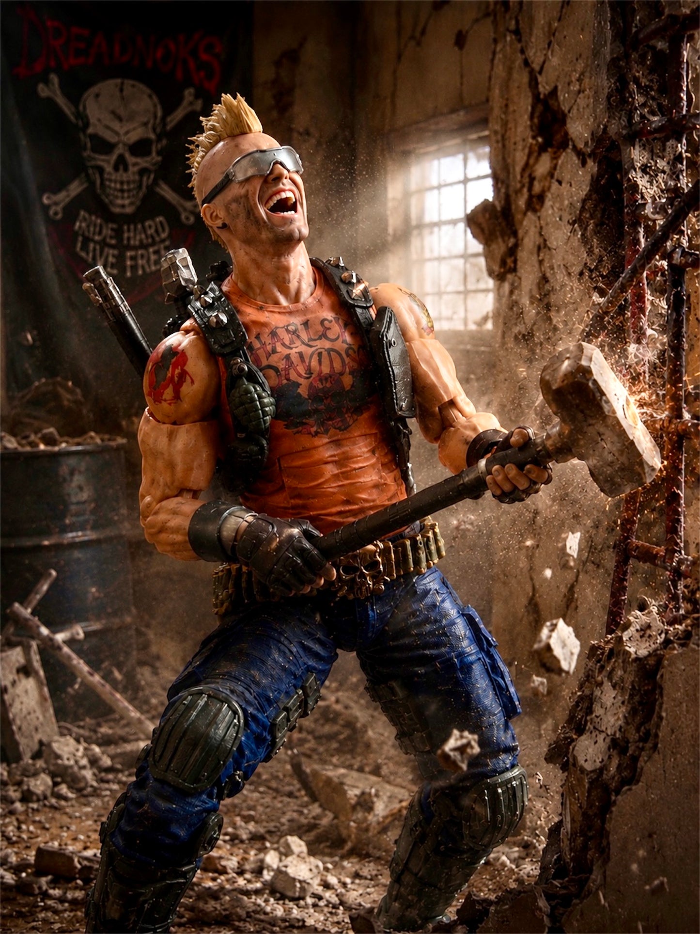 Demo | One-of-a-Kind 1:12 Scale Dreadnok Custom Figure