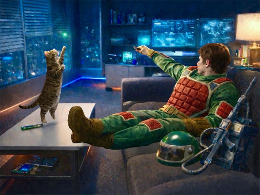 Flash & Cat magnet