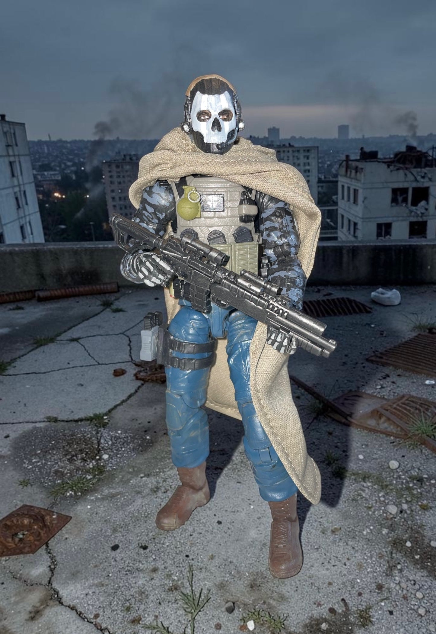 Ghost |  One-of-a-Kind 1:12 Scale Custom Figure