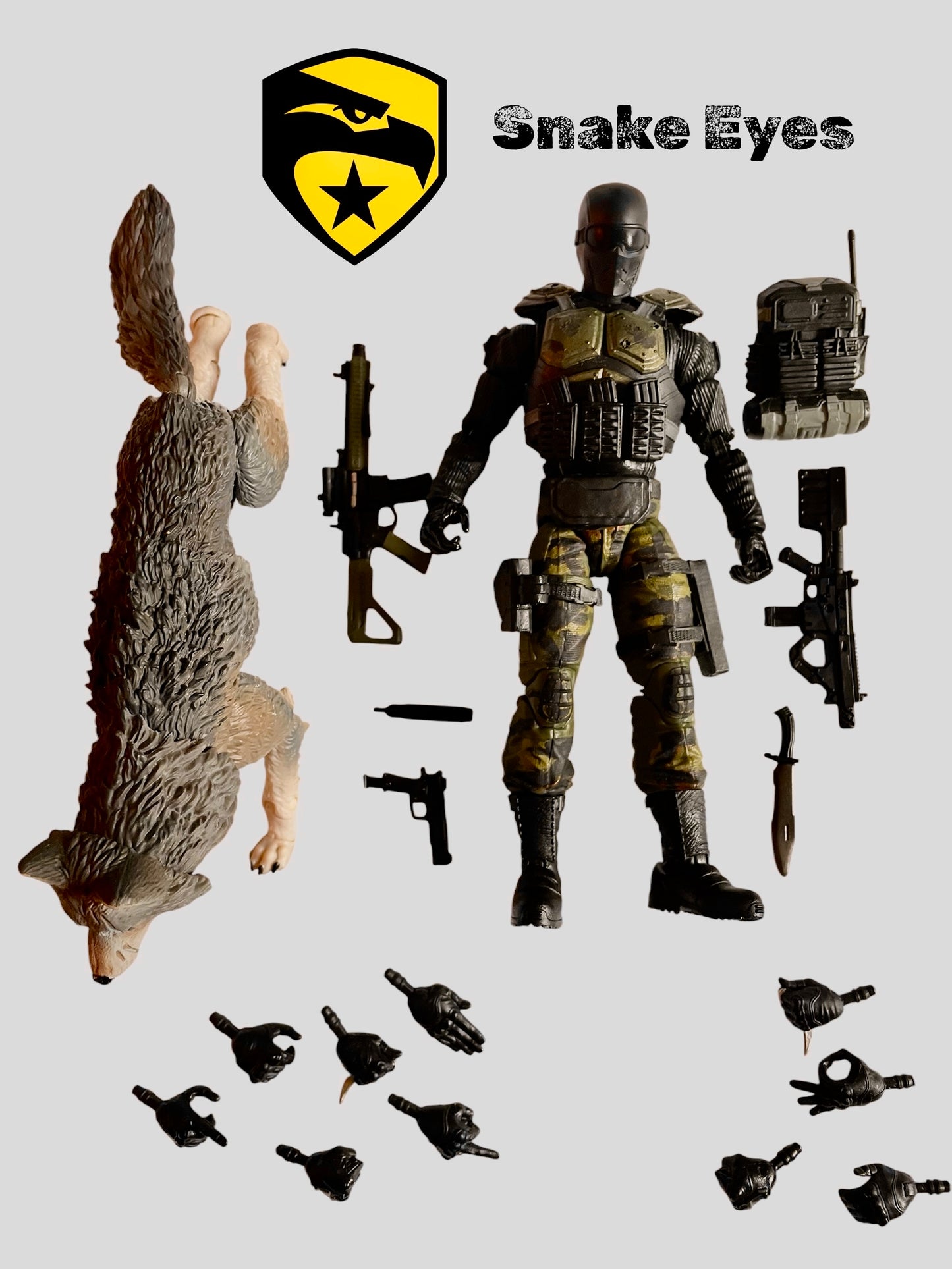Snake Eyes | One-of-a-Kind 1:12 Scale G.I. Joe Custom Figure