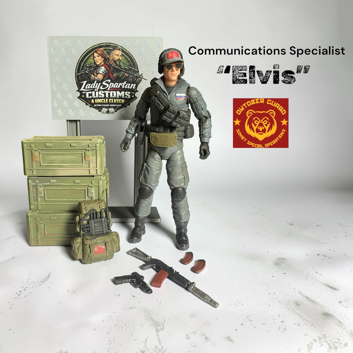 Elvis | Premium One-of-a-Kind 1:12 Scale Oktober Guard Custom Figure