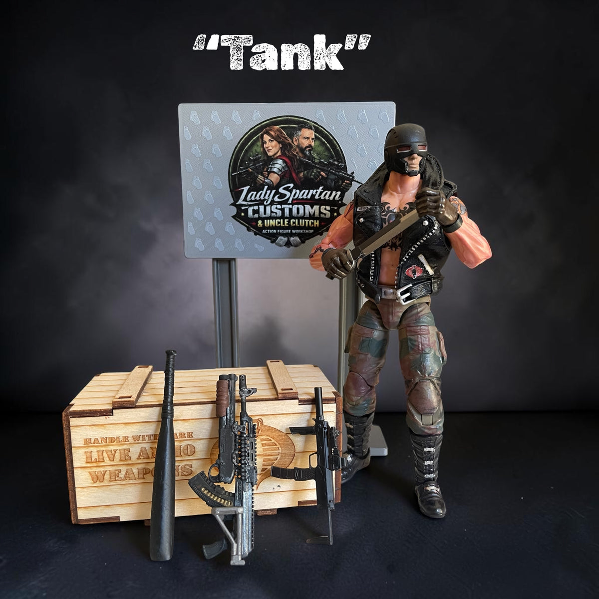 Tank | Premium One-of-a-Kind 1:12 Scale Dreadnok Custom Figure