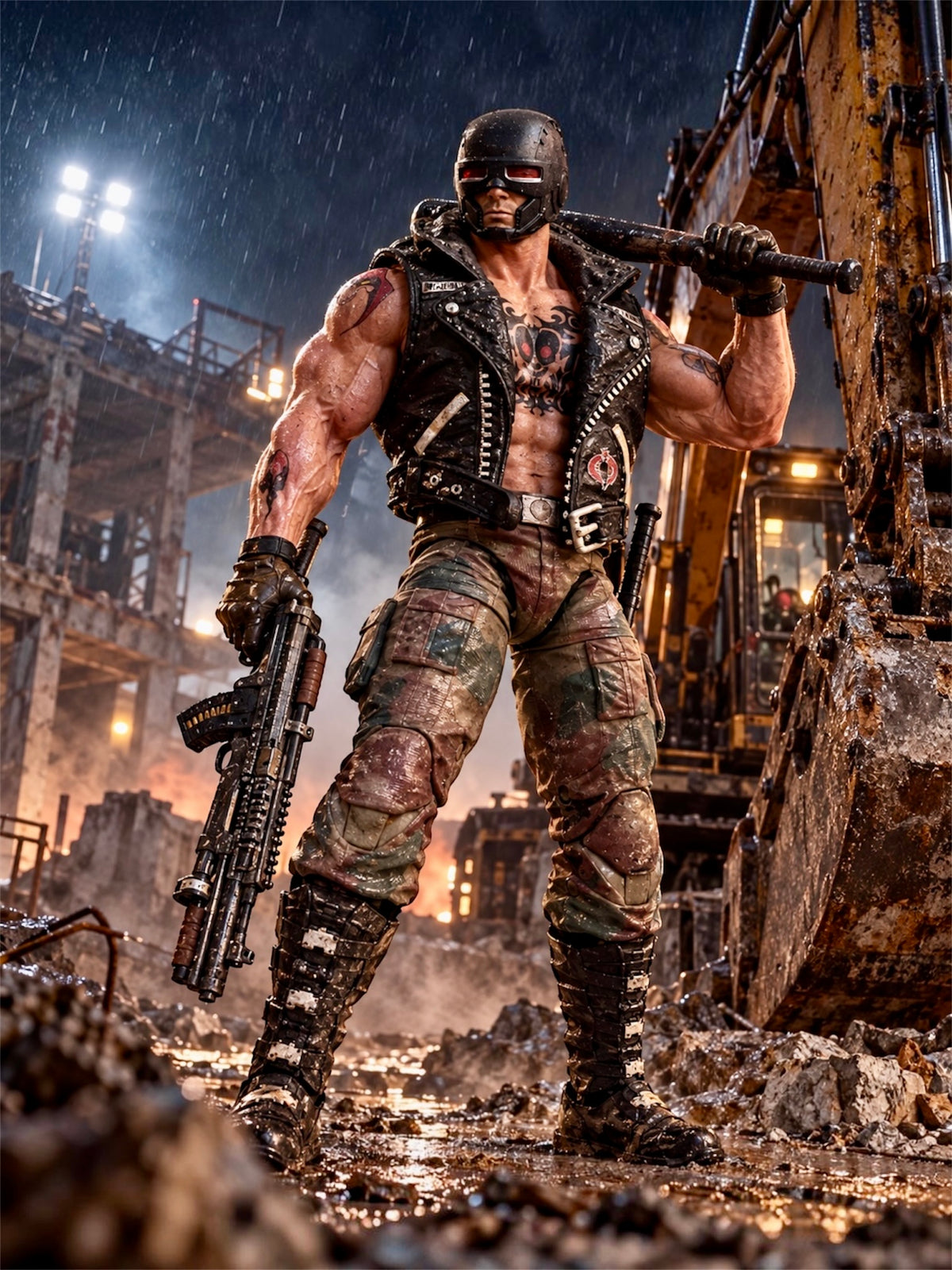 Tank | Premium One-of-a-Kind 1:12 Scale Dreadnok Custom Figure