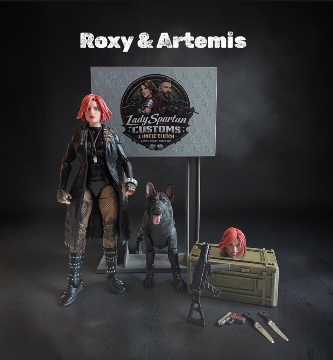 Roxy & Artemis | Premium One-of-a-Kind 1:12 Scale Dreadnok Custom Figure