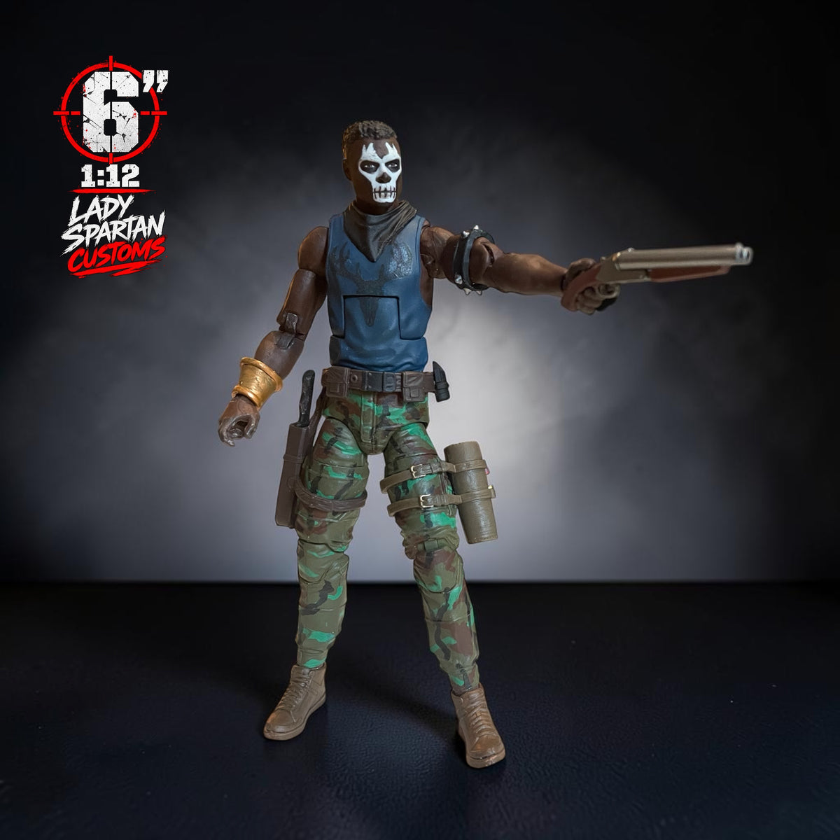 Deadtrack | Premium One-of-a-Kind 1:12 Scale Dreadnok Custom Figure