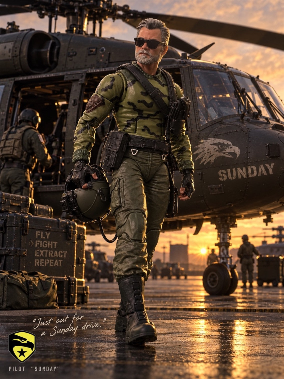 Sunday | Premium One-of-a-Kind 1:12 Scale G.I. Joe Custom Figure