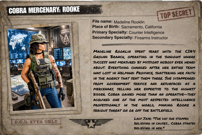 Rooke (Mercenary) | One-of-a-Kind 1:12 Scale Cobra Custom Figure